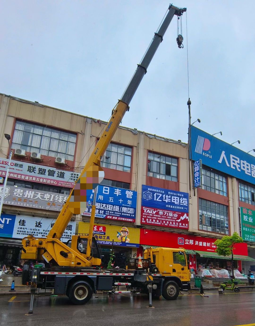 江华吊车吊机租赁桥梁吊装